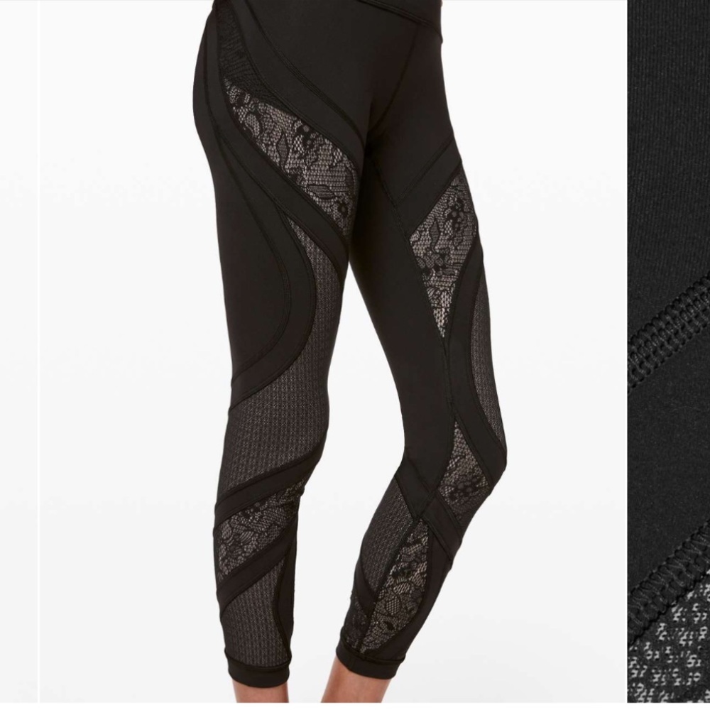 *🔥Lululemon Wunder Under High Rise Tight 25” Lace🔥
Black•Sculpting •Rare Release